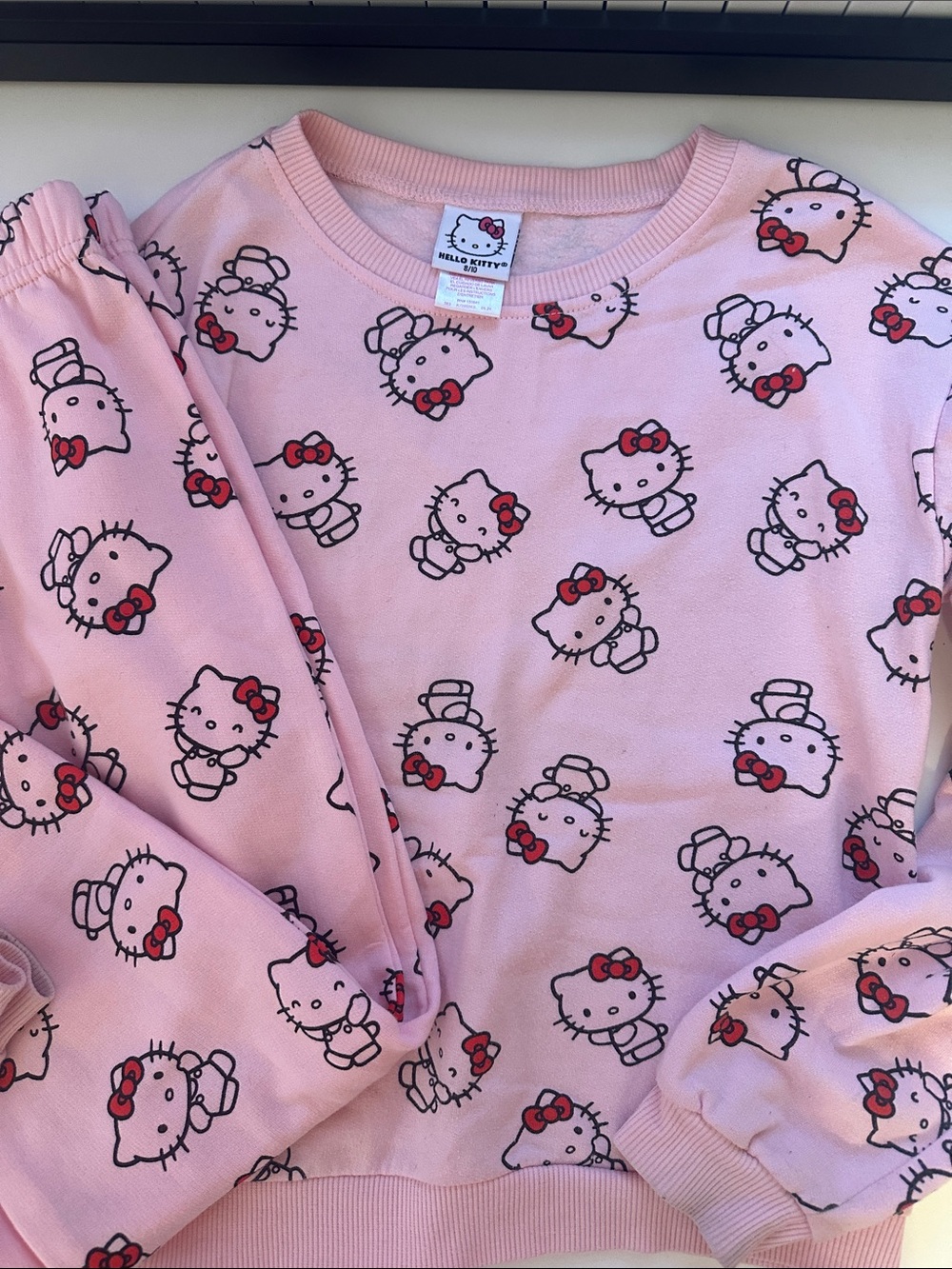 Hello Kitty Pink All-Over Character Sweat suit